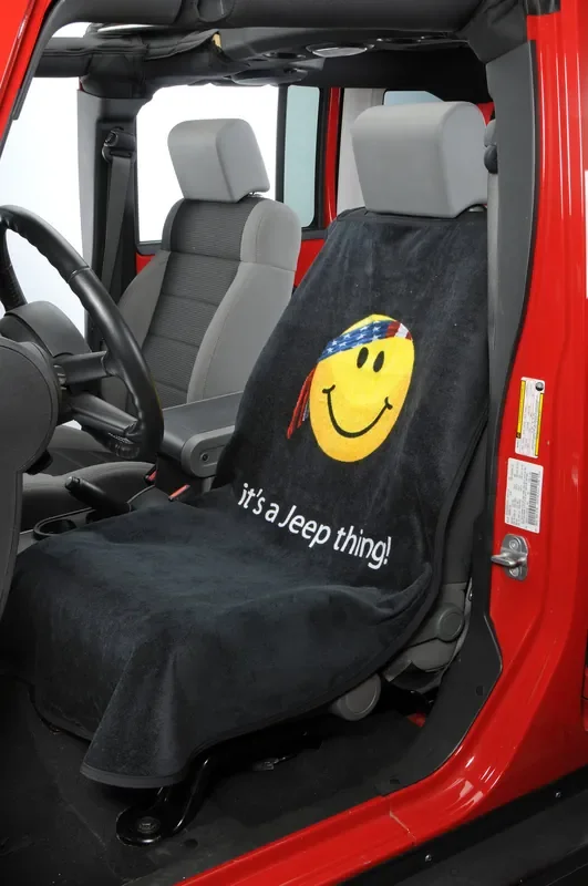 Insync Seat Armour Smiley Face with Bandana “It‘s a Jeep thing!” Seat Towels