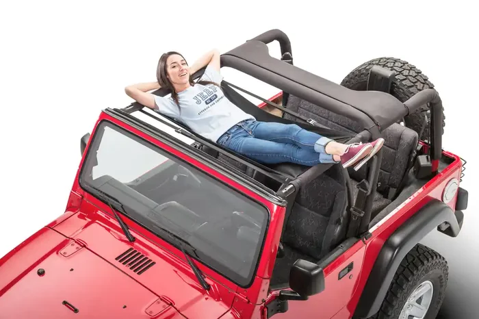 Jammock 22393 Black 2.0 Jeep Hammock for 87-22 Jeep Wrangler JL, JK, TJ, YJ & Gladiator JT