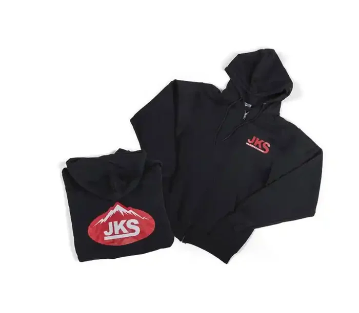 JKS Manufacturing Zippered Black Hoodie – 2XL JKSAPP140BLK2XL