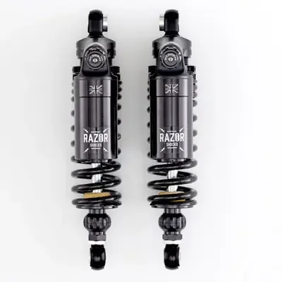 K-Tech Royal Enfield Shotgun 650 24-25 Razor Piggyback Shocks 336mm +10/-0