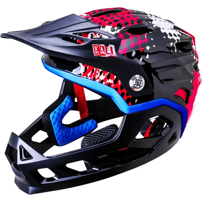 KALI 0154-0015 0221925212 Child Maya Punk Full Face Bicycle Helmet Child Maya Helmet – Punk – Red
