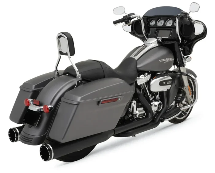 KHROME WERKS 1800-2176 200810A 2-into-2 Dominator Exhaust System with 4-1/2 ” Mufflers – Black – FL