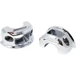 Kodlin K56243 Chrome Brake/Clutch Perch Clamps for Harley 18-24 Softail Models