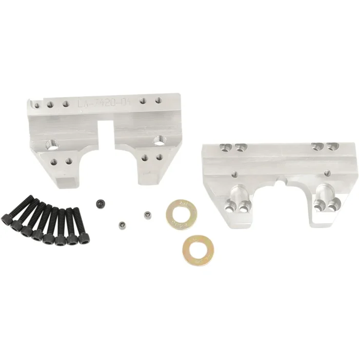 LA CHOPPERS 0602-0781 LA-7420-04 Handlebar Clamp Set – Riser Clamp – 1-1/4 “