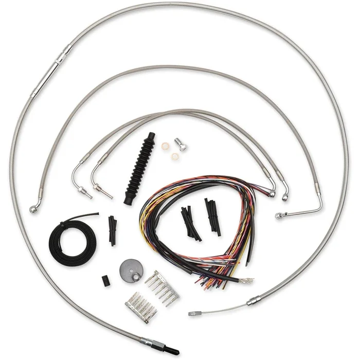 LA Choppers 12 ” – 14 ” Cable Kit for ’08 – ’13 FL [MPN: LA-8010KT2-13]