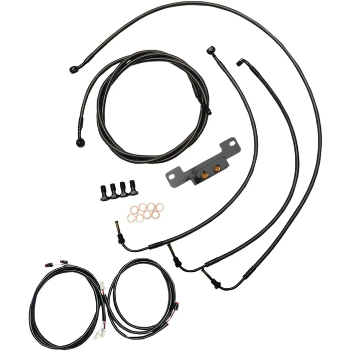 LA Choppers Midnight Cable Kit for 18 ” – 20 ” Ape Hanger Handlebars [MPN: LA-8055KT3-19M]
