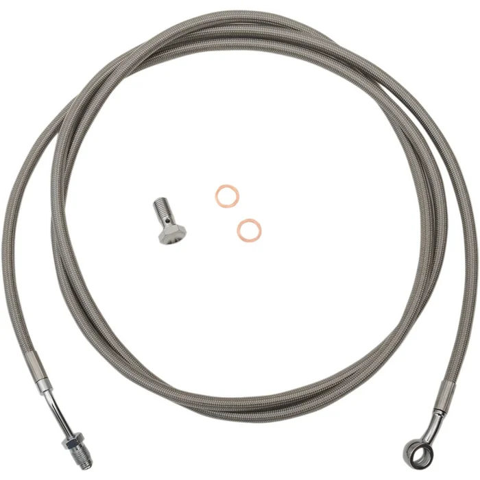 LA Choppers Stainless Steel Braided Clutch Cable 18-20 ” FL17 [MPN: LA-8054C19]