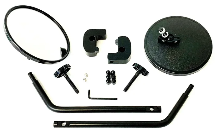 Lange Originals M1-500 Quick Mirror I in Black for 76-95 Jeep CJ-5, CJ-7, CJ-8 Scrambler & Wrangler YJ
