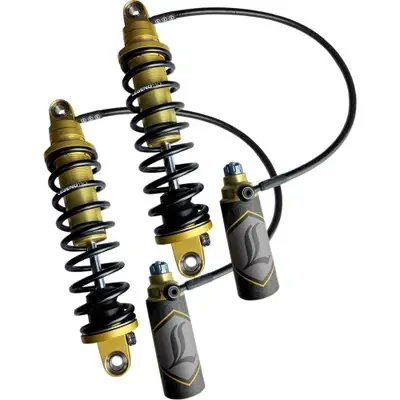 Legend Suspension REVO ARC Remote Reservoir FL Coil Suspension 2014-2021 Harley-Davidson Electra Glide Police FLHTPI Heavy Duty Gold 13″