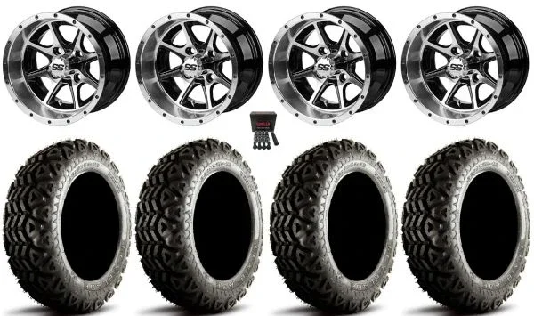 LSI Azusa 12″ Golf Wheels Machined 23″ Street Blade Tires Yamaha