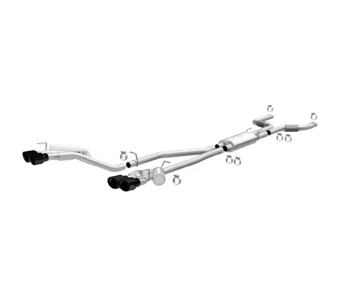 Magnaflow 20-21 Ford Explorer 3.0L V6 Dual Exit Quad Black Chrome Tip Street Series Cat-Back Exhaust 19515