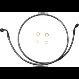 Magnum KARBONFIBR 50″ EZ-Align Brake Line 35 90 Degree Harley Street Bob 13-17