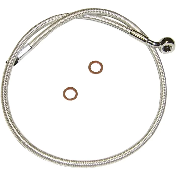 MAGNUM SHIELDING 1741-4019 AS37132 Alternate Length Designer Series ABS-Specific Front Brake Line Kit – 10 mm-35° – 32 ” – Sterling Chromite II