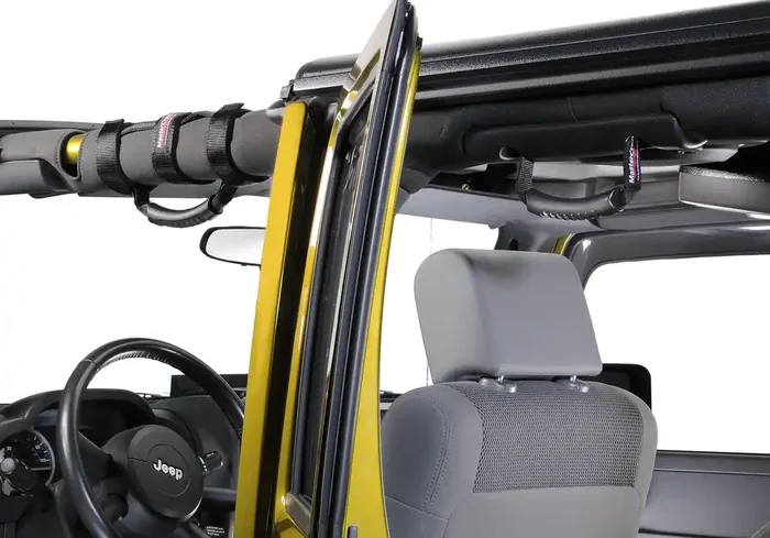 MasterCraft 684206 Front & Rear Sport Handles in Black for 07-18 Jeep Wrangler JK