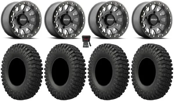 Method 401 Bdlk 15″ Wheels Ti 37″ MotoCrusher Tires Polaris RZR XP 1000 / PRO XP / Ranger XP 900/1000