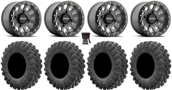 Method 401 Bdlk 15″ Wheels Ti 5+2 30″ MotoRavage Tires Polaris RZR XP 1000 / PRO XP / Ranger XP 900/1000