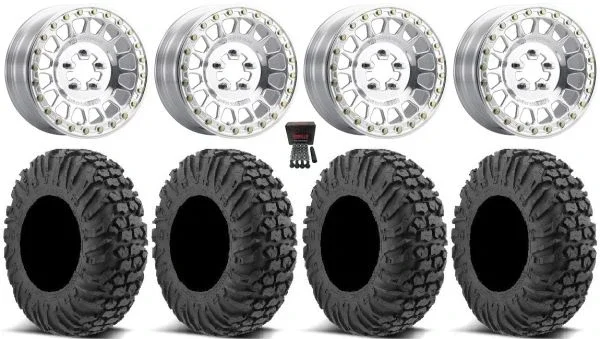 Method 413 Beadlock 15″ Wheels Pol 30″ MotoVator Tires CFMoto UForce U10 Pro / U10 XL Pro / ZForce Z10 / Z10-4