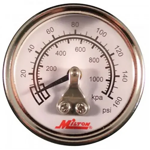Milton 1/8″ NPT Mini High Pressure Gauge – 1189
