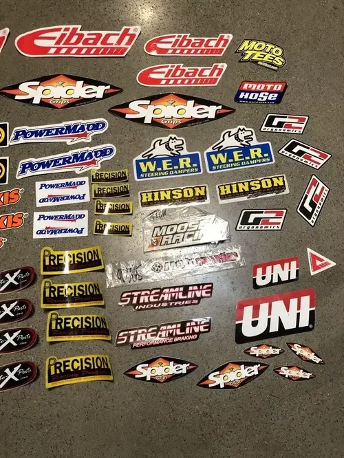 MIXED LARGE RACING DECALS STICKER LOT DIRTBIKE MX MOTOCROSS Atv GNCC