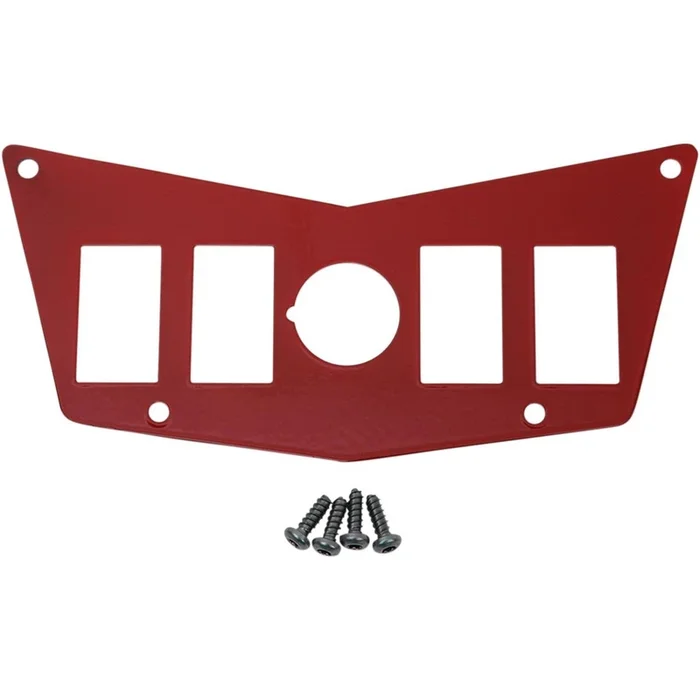 Moose Offroad Dash Plate – Red – 4 Switch – RZR [MPN: 0521-1716]