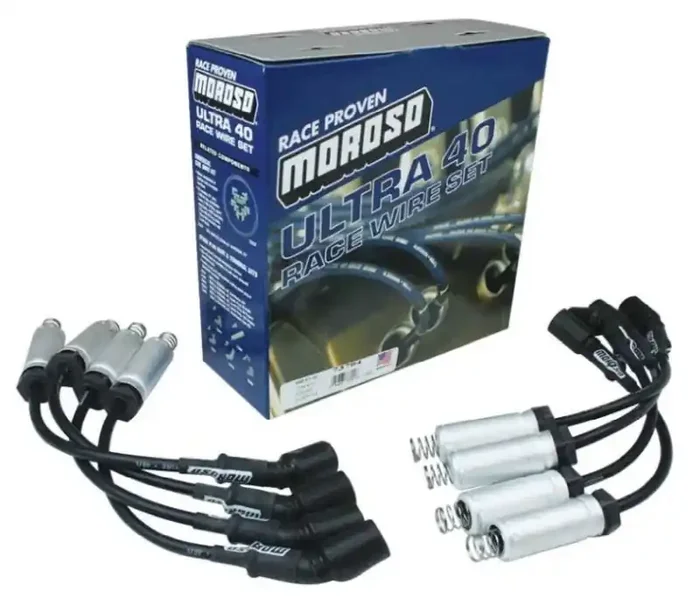 Moroso GM LS Ignition Wire Set – Ultra 40 – Unsleeved – Coil-On – 12in Wire – Black 73704