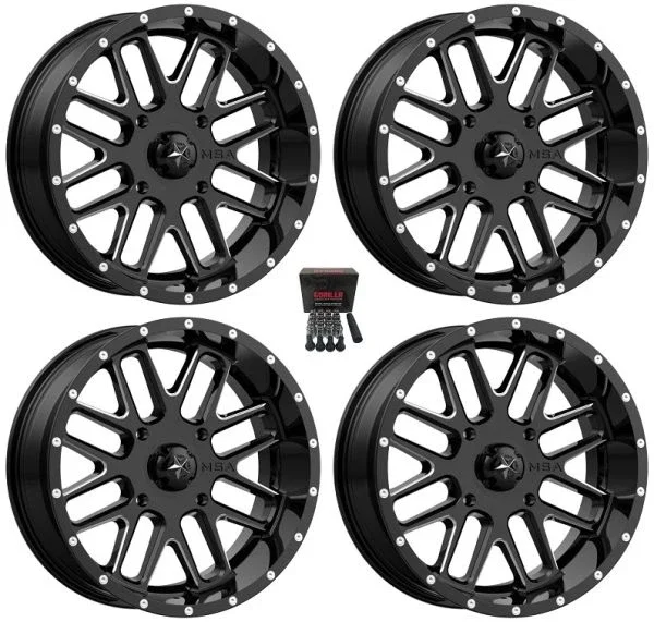 MSA M35 Bandit ATV Wheels/Rims Milled 18″ Polaris Sportsman / RZR / Ranger