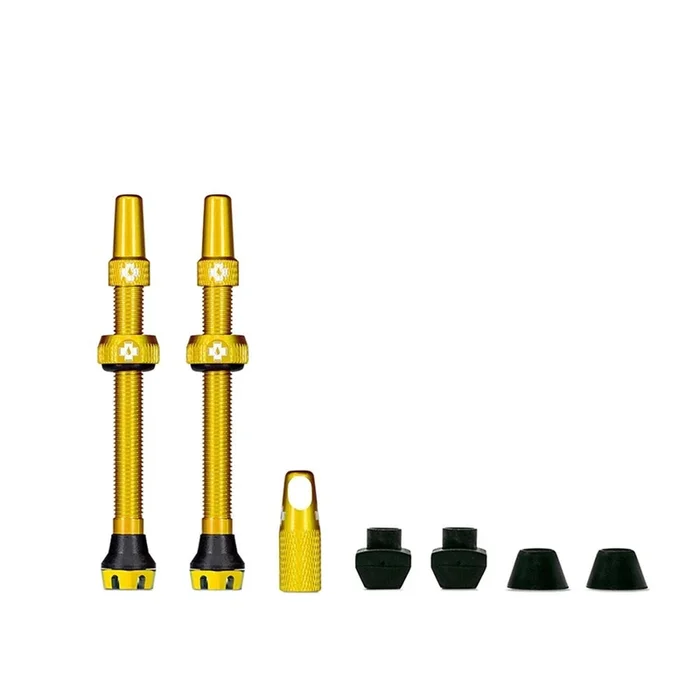 Muc-Off V2 Tubeless Valve Presta 60mm – Gold – Pair [MPN: 20436]
