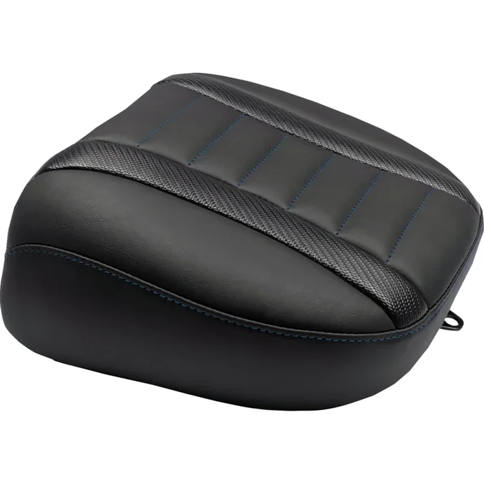 MUSTANG 0801-2165 88402SB Deluxe Touring Passenger Seat sky blue stitch – flt/flh ’23-’25
