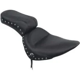 Mustang 75303 Studded Original Standard Style 2-up Seat for Harley Softail 89-99