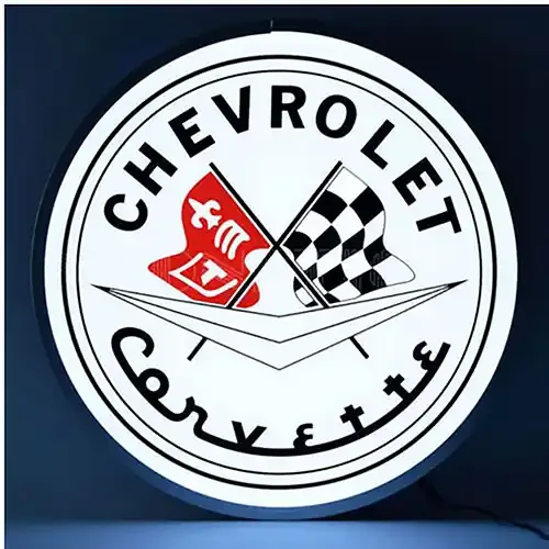 Neonetics Corvette Flags 15″ Backlit LED Lighted Sign – 7CORVF