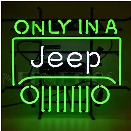 Neonetics Only In A Jeep Neon Sign – 5JEEPX