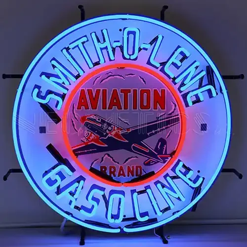 Neonetics Smith-O-Lene Gasoline Neon Sign – 5GSSMI