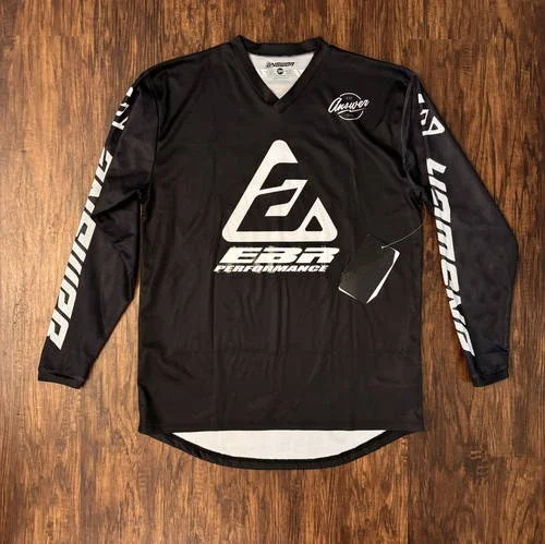 NEW Answer Akron Bold Jersey – Black / White – EBR PERFORMANCE – SIZE SMALL