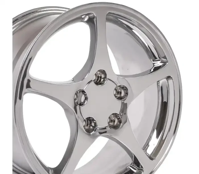 OE Wheels 17 Replica Wheel CV05 C5 Rim 17×8.5 Chrome Wheel Chevrolet Corvette (front only) 1988-2004 CV05-17085-5475-58C