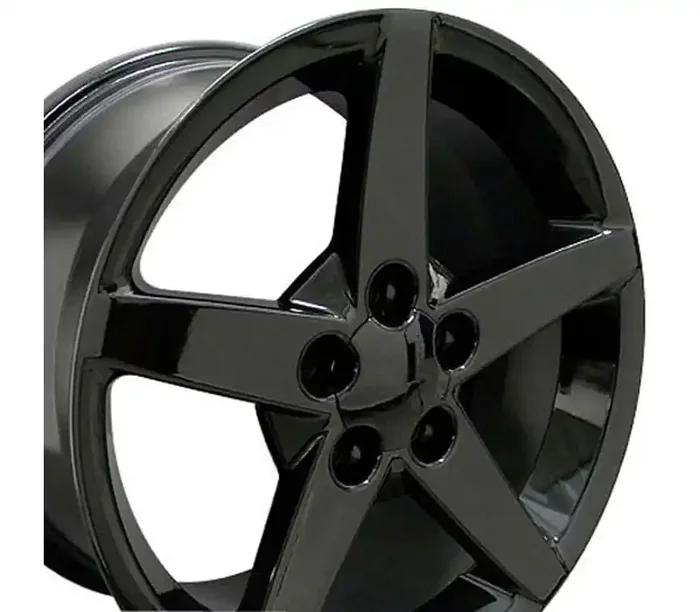OE Wheels 18 Replica Wheel CV06 C6 Rim 18×9.5 Black Wheel Chevrolet Corvette (front only) 2005-2013 CV06A-18095-5475-58B