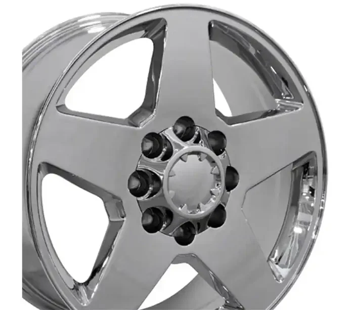 OE Wheels 20 Replica Wheel CV91B 8 Lug Fits Rim 20×8.5 Chrome Wheel GMC Sierra 3500 HD 2011-2022 CV91B-20085-8180-44C