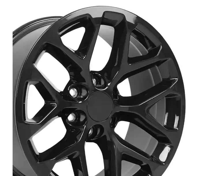 OE Wheels 20 Replica Wheel CV98B Silverado Rim 20×9 Black Wheel Chevrolet Suburban 1500 1988-2022 CV98B-20090-6550-24B