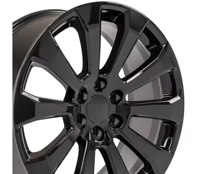 OE Wheels 22 Replica Wheel CV95 Silverado Rim 22×9 Black Wheel Chevrolet Tahoe 1995-2022 CV95-22090-6550-28B