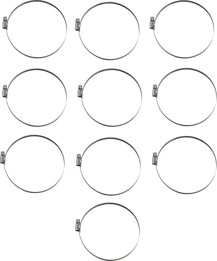 Parts unlimited Embossed Stainless Steel Hose Clamps