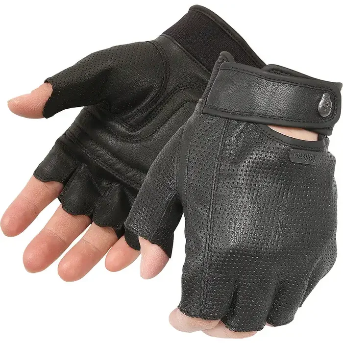 Pokerun Easy Rider 2.0 Fingerless Men‘s Cruiser Gloves