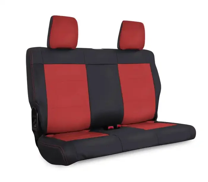 PRP Seats PRP 07 Jeep Wrangler JKU Rear Seat Cover/4 door – Black/Red B025-05