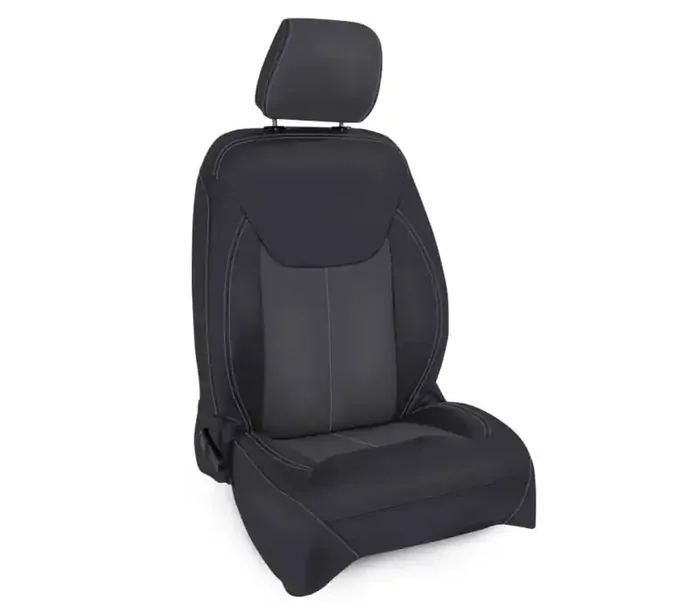 PRP Seats PRP 13-18 Jeep Wrangler JK Front Seat Covers/2 door or 4 door (Pair) – Black/Grey B022-03