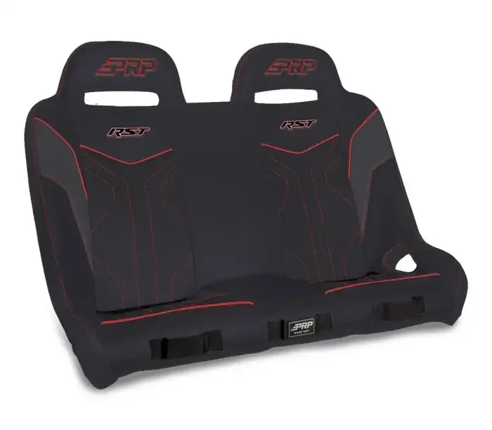 PRP Seats PRP Polaris RZR XP4 1000/XP4 Turbo/XP4 Turbo S RST Rear Suspension Bench- Black/Red A4901-204