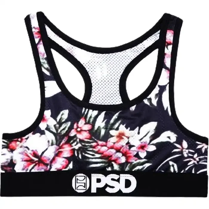 PSD Warm Flowers Sports Bra Women‘s Top Underwear