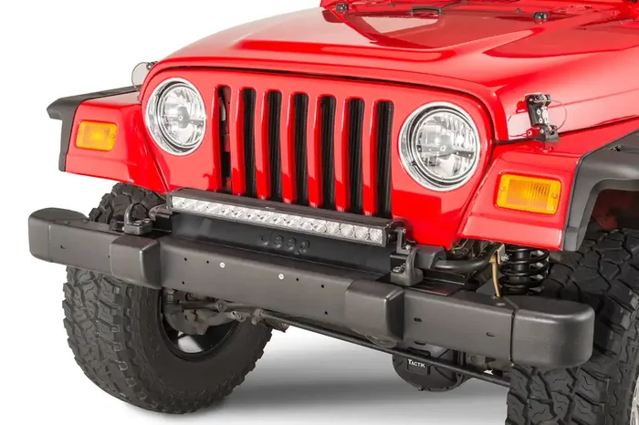 Quadratec LED Light Mount Brackets For 20″ & 26″ LED Light Bars for 97-06 Jeep Wrangler TJ & Unlimited