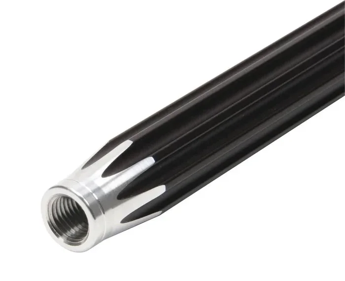 QuickCar Racing Products Scalloped Suspension Tube 27 ” Long 5/8-18 Female Threads Aluminum- Black