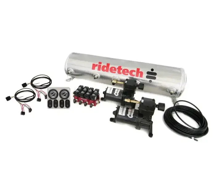 RideTech 5 Gallon 4-Way Analog Air Ride Compressor Leveling System 30154100