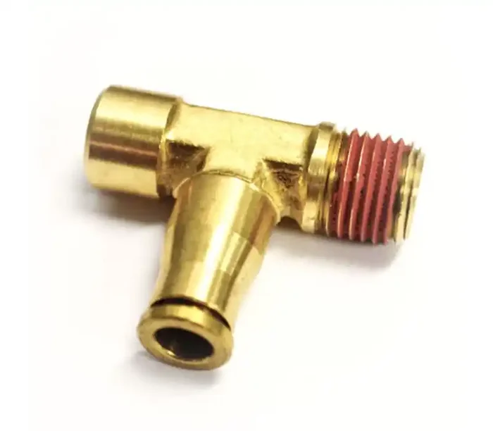 RideTech Airline Fitting Compressor Tee 1/4in NPT x 1/8in Female NPT x 1/4in Airline 31957600