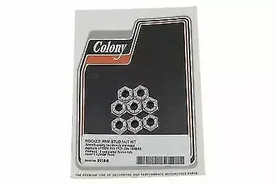 Rocker Arm Stud Nut Kit Cadmium for Harley Davidson by V-Twin