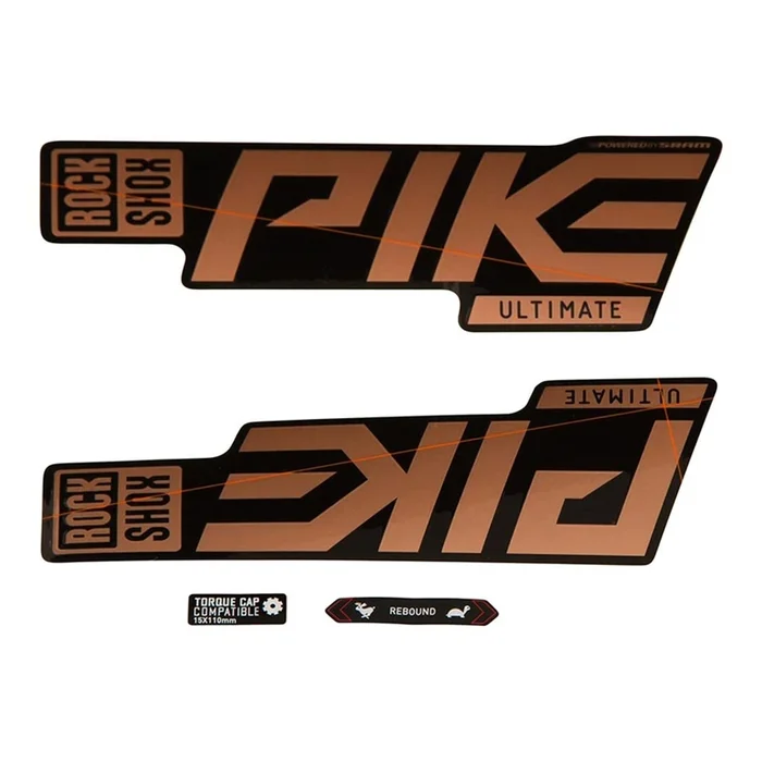 RockShox Pike Ultimate Decal Kit – Matte Copper/Gloss Black 11.4018.105.043